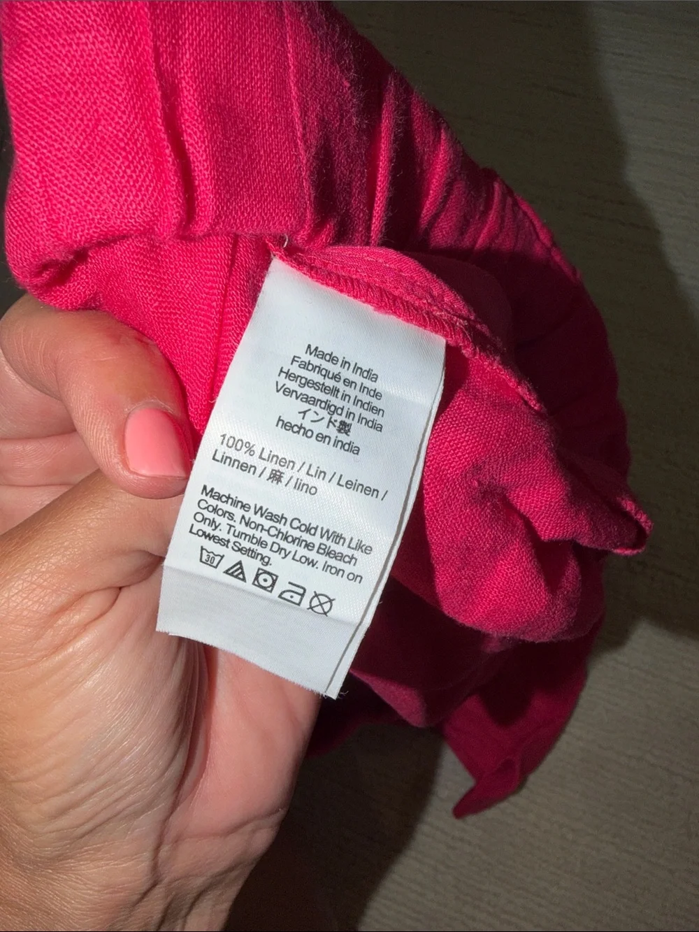 J Crew Women's Hot Pink Linen Blend Shorts - size small